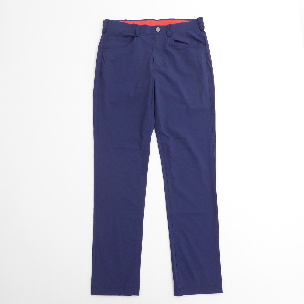 Redvanly Mens Kent Pull-On Trouser  Golf Pants Blue Performance Stretch Small